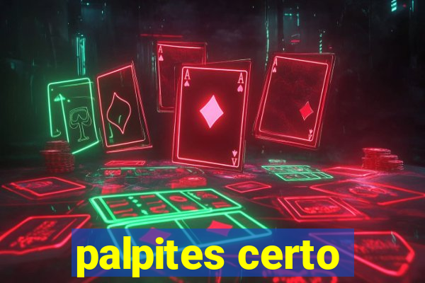 palpites certo