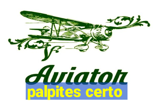 palpites certo