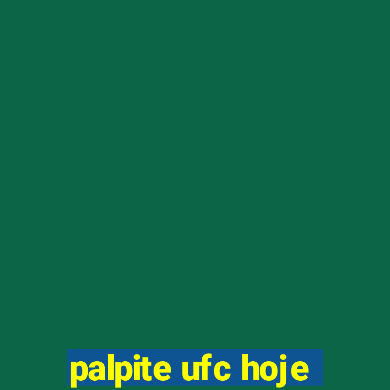 palpite ufc hoje