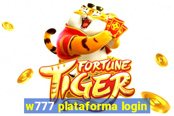 w777 plataforma login