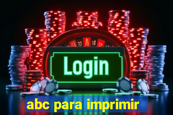 abc para imprimir