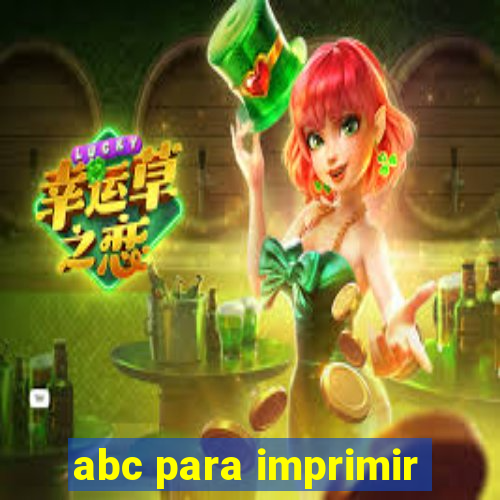 abc para imprimir