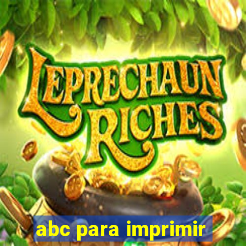 abc para imprimir