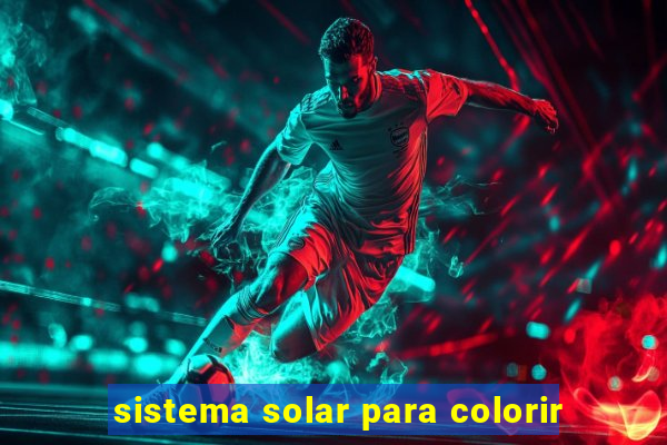 sistema solar para colorir