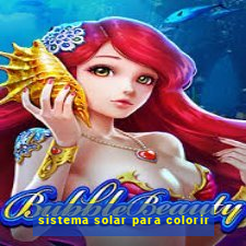 sistema solar para colorir