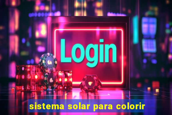 sistema solar para colorir