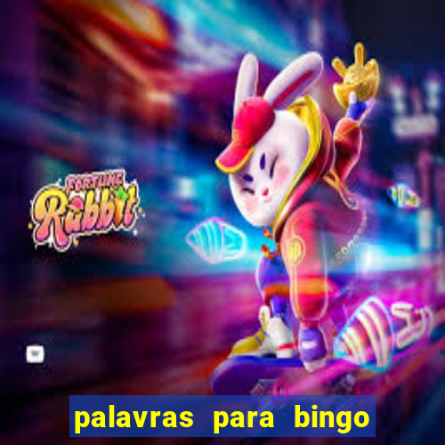 palavras para bingo cha de bebe