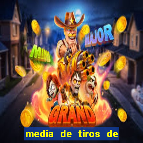 media de tiros de meta por jogo