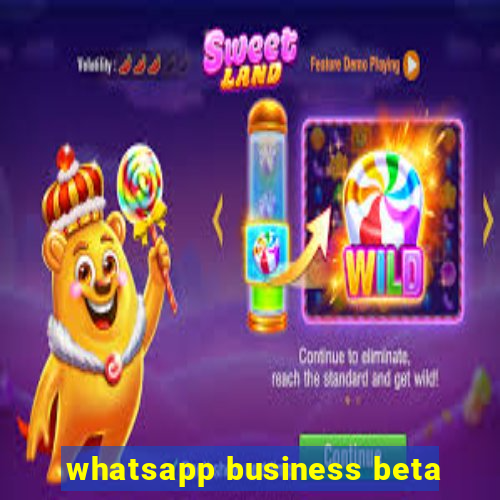 whatsapp business beta