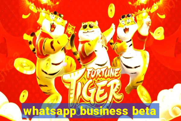 whatsapp business beta