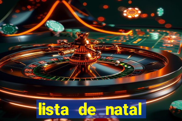 lista de natal para imprimir