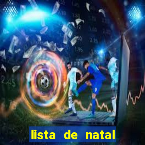 lista de natal para imprimir