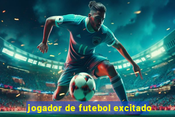 jogador de futebol excitado