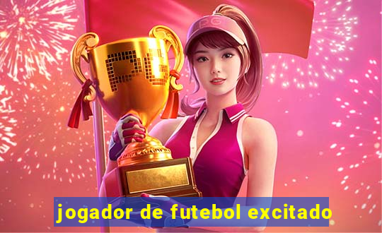 jogador de futebol excitado