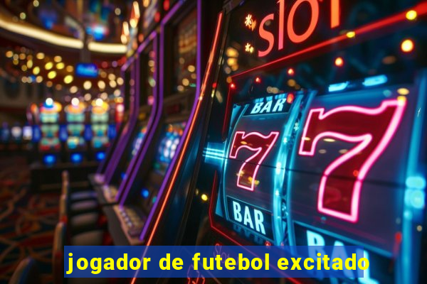 jogador de futebol excitado