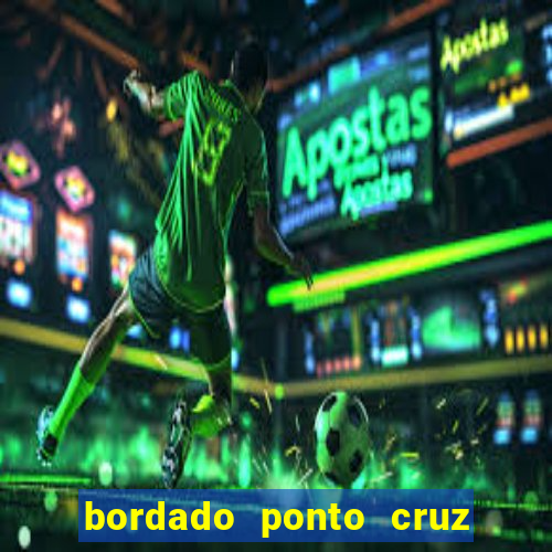 bordado ponto cruz do corinthians