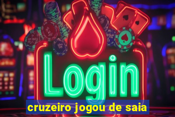 cruzeiro jogou de saia