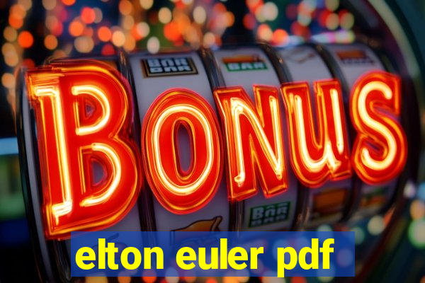 elton euler pdf