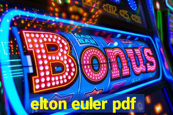 elton euler pdf