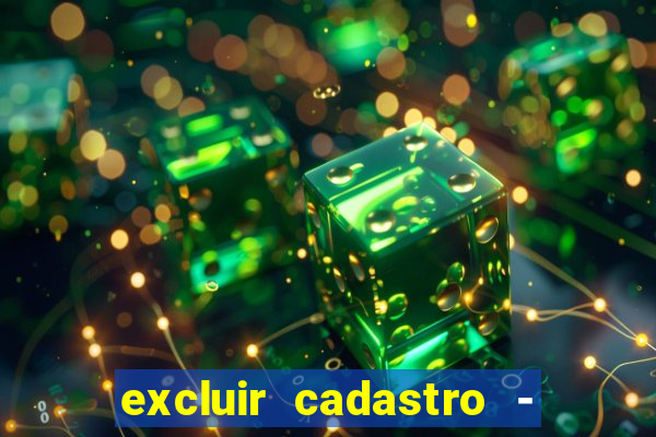 excluir cadastro - casas bahia