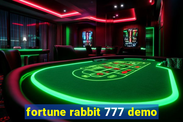 fortune rabbit 777 demo