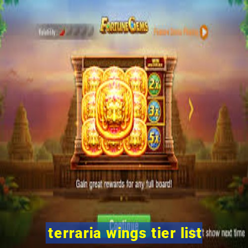 terraria wings tier list