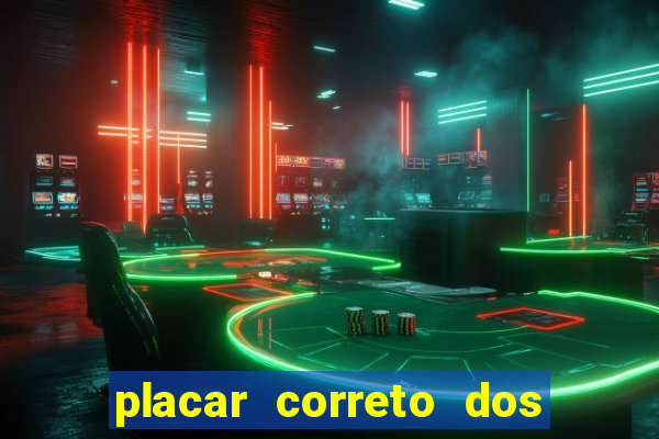 placar correto dos jogos de hoje