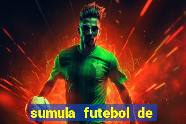 sumula futebol de campo word