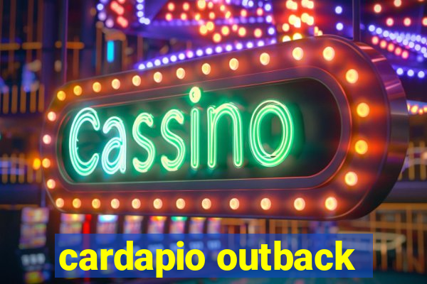 cardapio outback