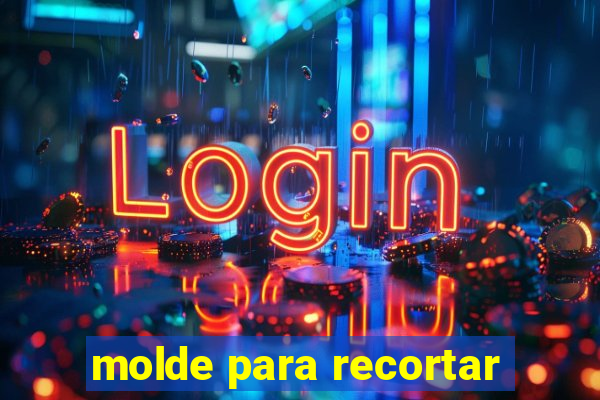 molde para recortar