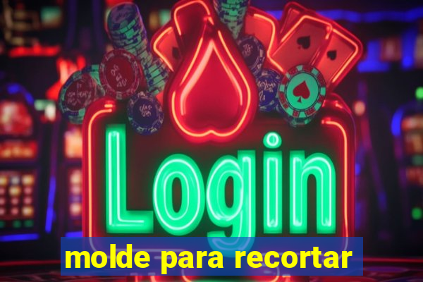 molde para recortar