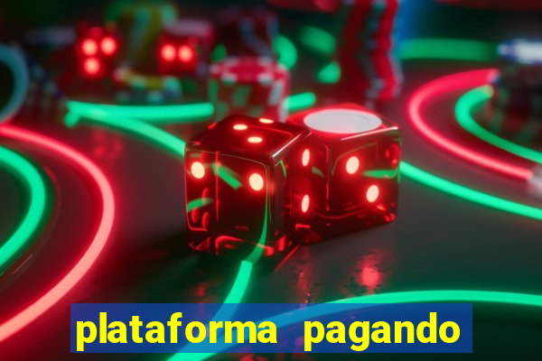 plataforma pagando bonus no cadastro