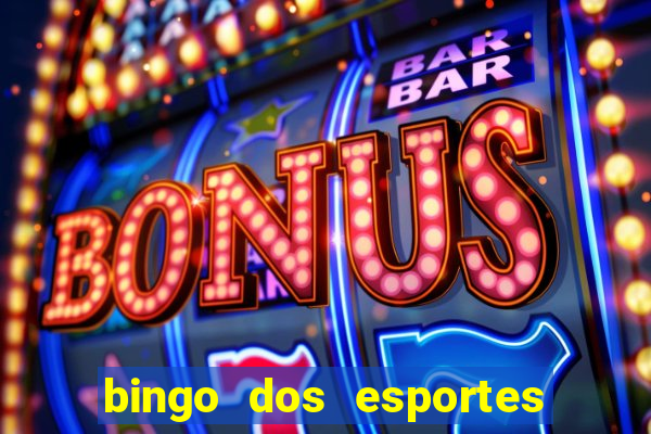 bingo dos esportes para imprimir