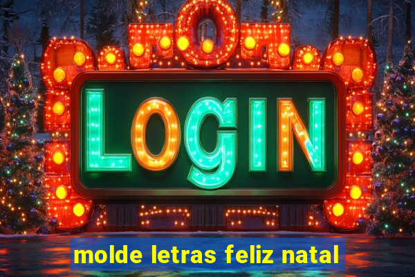 molde letras feliz natal