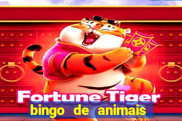 bingo de animais para educa??o infantil