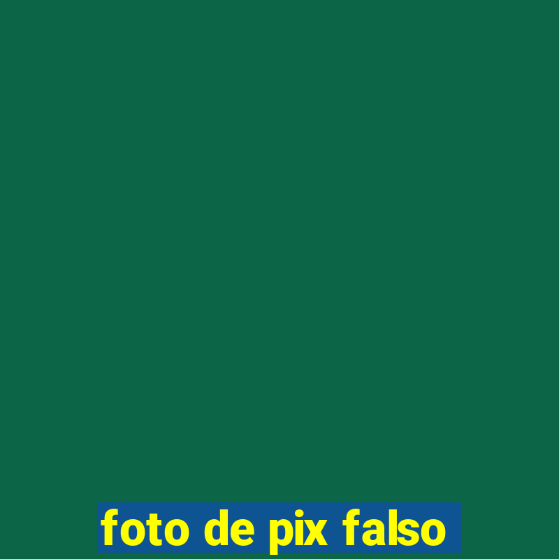 foto de pix falso