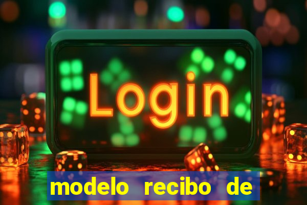 modelo recibo de pagamento word