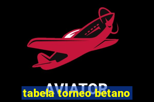 tabela torneo betano