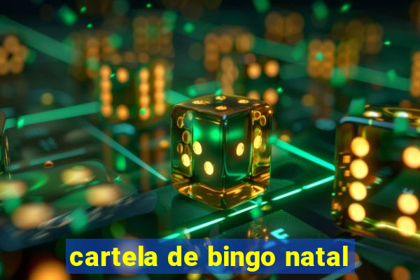 cartela de bingo natal