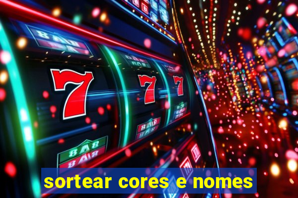 sortear cores e nomes