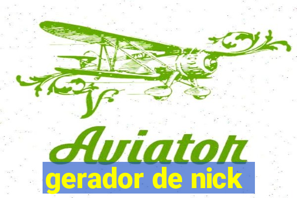 gerador de nick