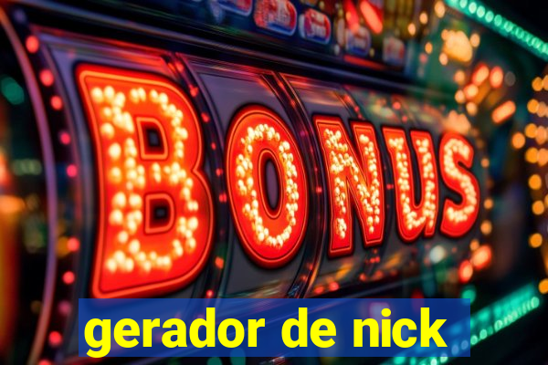 gerador de nick