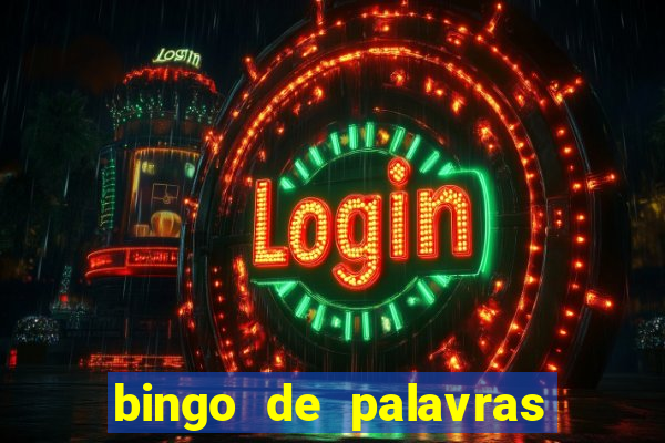 bingo de palavras 3 ano