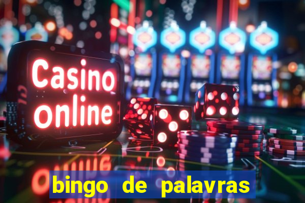 bingo de palavras 3 ano