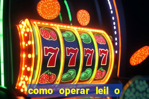 como operar leil o de abertura mini indice