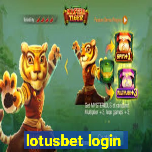 lotusbet login