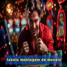 tabela montagem de moveis