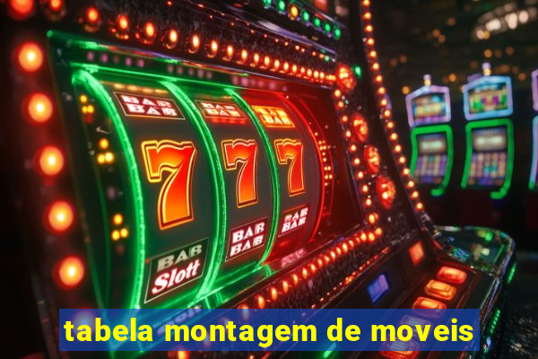 tabela montagem de moveis