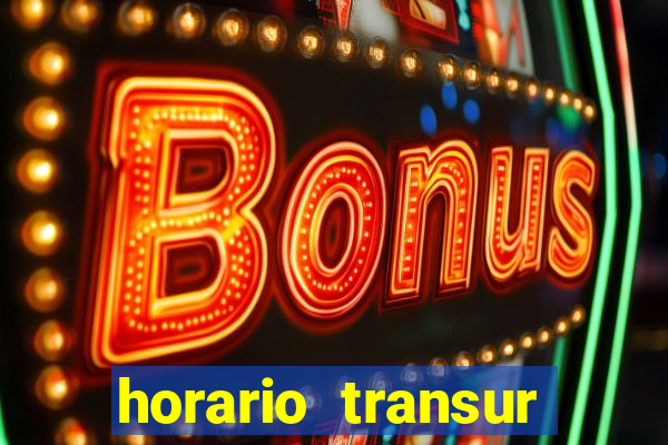 horario transur roleta santos dumont juiz de fora