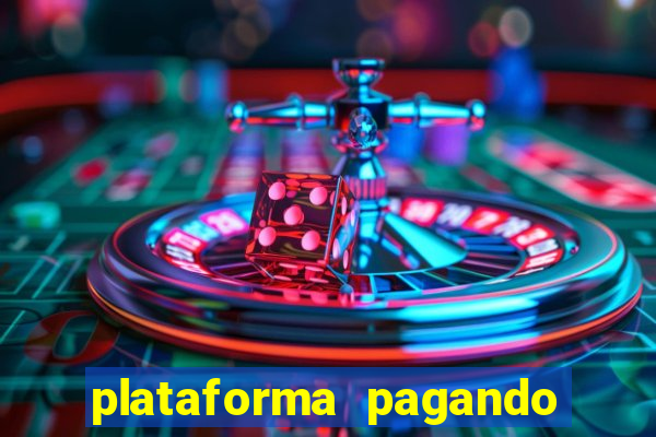 plataforma pagando no cadastro